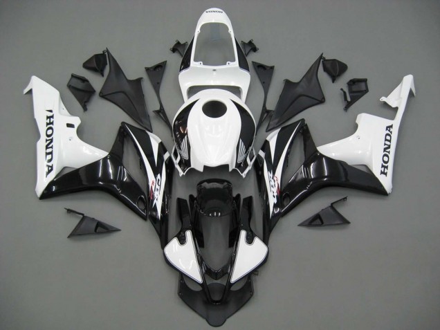 Honda CBR600RR Motorrad Verkleidung 2007-2008 - Weiss Schwarz Rennen