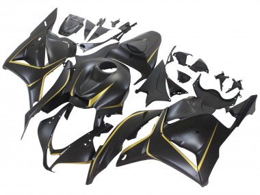 Honda CBR600RR Motorrad Verkleidung 2009-2012 - Matt Schwarz Gold