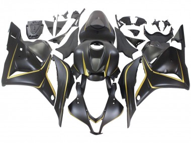 Honda CBR600RR Motorrad Verkleidung 2009-2012 - Matt Schwarz Gold
