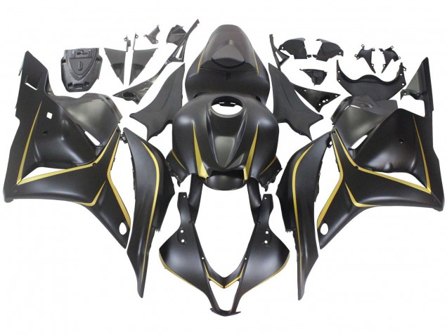 Honda CBR600RR Motorrad Verkleidung 2009-2012 - Matt Schwarz Gold