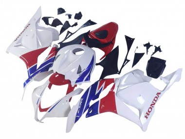 Honda CBR600RR Motorrad Verkleidung 2009-2012 - Weiss Rot Blau