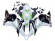 Honda CBR600RR Motorrad Verkleidung 2009-2012 - Weiss Grun Glanzendes Schwarz Hannspree