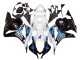 Honda CBR600RR Motorrad Verkleidungen Kit 2009-2012 - Weiss Blau Glanzendes Schwarz
