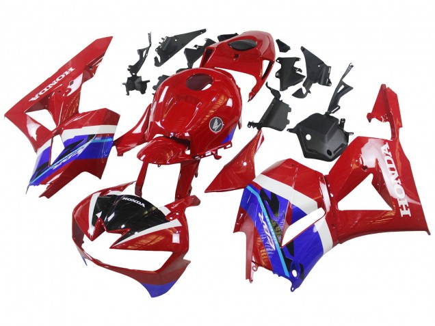 Honda CBR600RR Motorrad Verkleidung 2013-2023 - Rot Blau