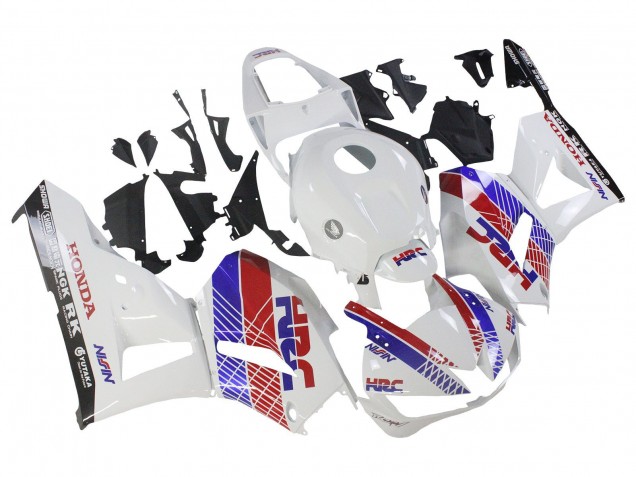 Honda CBR600RR Motorrad Verkleidung 2013-2023 - Weiss Rot Blau HRC