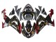 Kawasaki ZX10R Motorrad Verkleidung 2006-2007 - Schwarz Rot Gold BACARDI