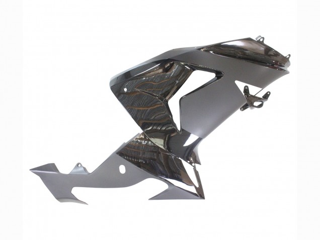 Kawasaki ZX10R Motorrad Verkleidung 2006-2007 - Matt Schwarz Glanzendes Schwarz