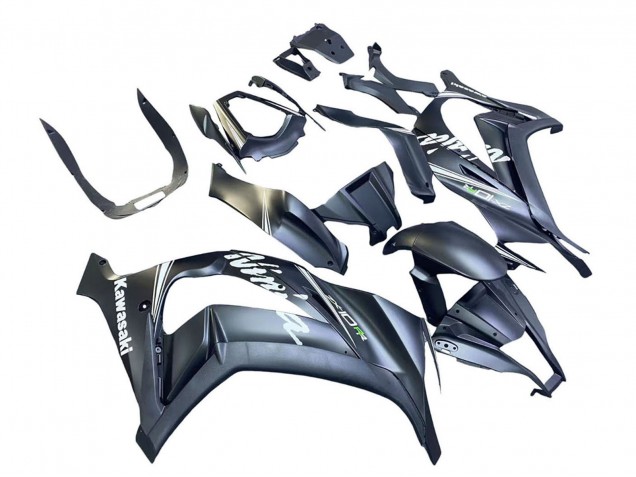 Kawasaki ZX10R Motorrad Verkleidung 2011-2015 - Matt Grau Weiss Grun