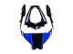 Kawasaki ZX10R Motorrad Verkleidung 2011-2015 - Blau Weiss Glanzendes Schwarz
