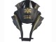 Kawasaki ZX10R Motorrad Verkleidung 2011-2015 - Matt Schwarz Gold Schnee Elf