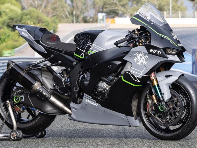 Kawasaki ZX10R Motorrad Verkleidung 2021-2025 - Grau Schwarz Grun Weiss Schnee