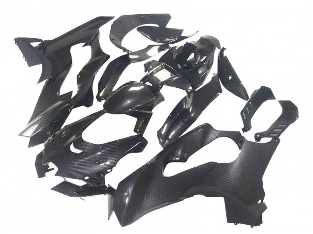 Kawasaki ZX10R Motorrad Verkleidung 2021-2025 - Schwarze Carbonfaser