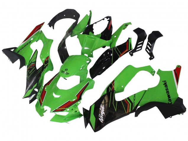Kawasaki ZX10R Motorrad Verkleidung 2021-2025 - Grun Schwarz Rot