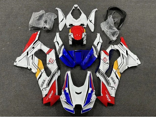 Kawasaki ZX10R Motorrad Verkleidung 2021-2026 - Weiss Rot Blau Gelb WB102