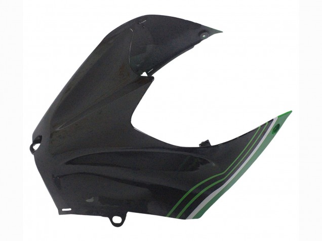 Kawasaki ZX14R ZZR1400 Motorrad Verkleidung 2012-2024 - Grun Glanzendes Schwarz Streifen