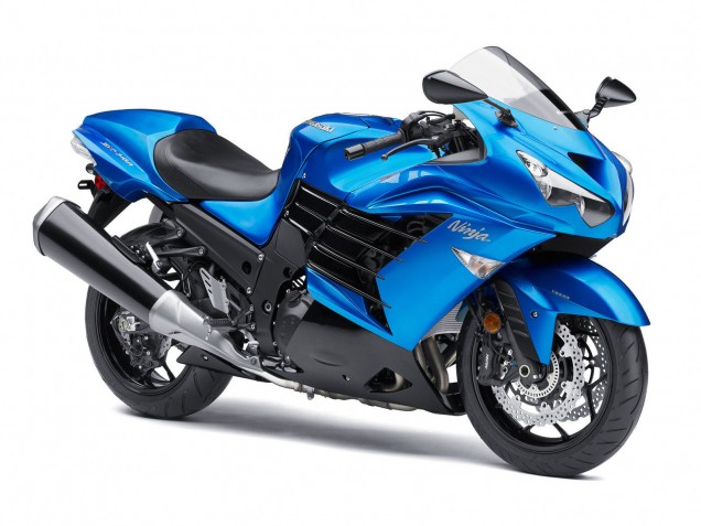 Kawasaki ZX14R ZZR1400 Motorrad Verkleidung 2012-2024 - Blau