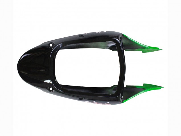 Kawasaki ZX6R Motorrad Verkleidung 1998-1999 - Grun Weiss Glanzendes Schwarz
