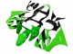 Kawasaki ZX6R Motorrad Verkleidung 2000-2002 - Grun Weiss Schwarz