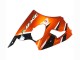 Kawasaki ZX6R Motorrad Verkleidung 2000-2002 - Orange Schwarz