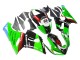 Kawasaki ZX6R Motorrad Verkleidung 2005-2006 - Grun Rot Schwarz Elf 66