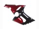 Kawasaki ZX6R Motorrad Verkleidung 2005-2006 - Rot Glanzendes Schwarz