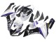 Kawasaki ZX6R Motorrad Verkleidung 2005-2006 - Weiss Lila Schwarz Rizoma Playboy Denso