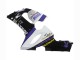Kawasaki ZX6R Motorrad Verkleidung 2005-2006 - Weiss Lila Schwarz Rizoma Playboy Denso