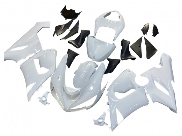 Kawasaki ZX6R Motorrad Verkleidung 2005-2006 - Weiss