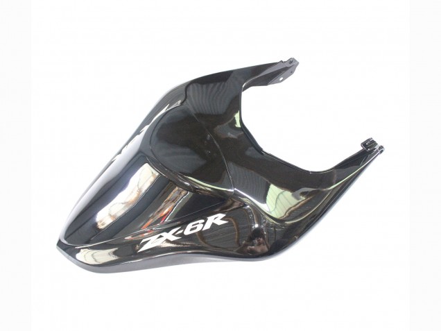 Kawasaki ZX6R Motorrad Verkleidung 2007-2008 - Schwarz Silber Rot Ninja