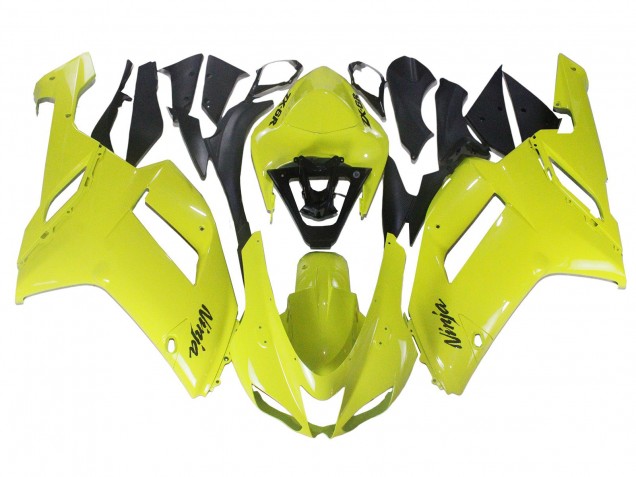 Kawasaki ZX6R Motorrad Verkleidung 2007-2008 - Gelb Ninja