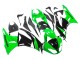 Kawasaki ZX6R Motorrad Verkleidung 2009-2012 - Grun Glanzendes Schwarz