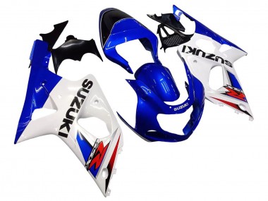 Suzuki GSXR1000 Motorrad Verkleidung 2000-2002 - Weiss Blau Rot