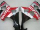 Suzuki GSXR1000 Motorrad Verkleidung 2000-2002 - Rot Silber Weiss Schwarz