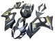 Suzuki GSXR 1000 Motorrad Verkleidung 2007-2008 - Matt Schwarz Gold Aufkleber