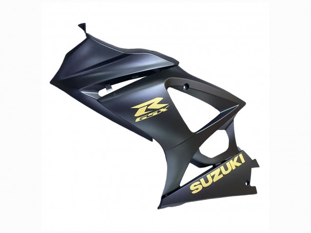 Suzuki GSXR 1000 Motorrad Verkleidung 2007-2008 - Matt Schwarz Gold Aufkleber