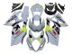 Suzuki GSXR 1000 Motorrad Verkleidung 2007-2008 - Hellgrau Grun Schwarz
