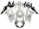 Suzuki GSXR 1000 Motorrad Verkleidung 2007-2008 - Weiss Schwarz Alstare Corona Motul