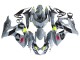 Suzuki GSXR 1000 Motorrad Verkleidung 2009-2016 - Grau Neon Gelb Schwarz Motul