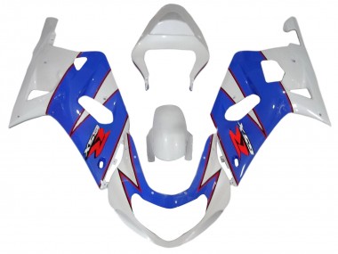 Suzuki GSXR 600 / GSXR 750 Motorrad Verkleidung 2001-2003 - Weiss Blau Rot