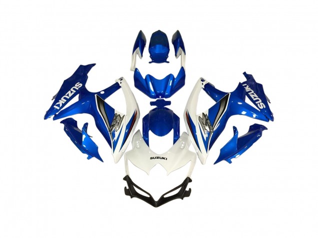 Suzuki GSXR 600 / GSXR 750 Motorrad Verkleidung 2006-2007 - Weiss Blau