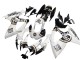 Suzuki GSXR 600 / GSXR 750 Motorrad Verkleidung 2006-2007 - Weiss Schwarz Lucky Strike Motul