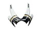 Suzuki GSXR 600 / GSXR 750 Motorrad Verkleidung 2006-2007 - Weiss Schwarz Lucky Strike Motul