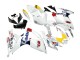 Suzuki GSXR 600 / GSXR 750 Motorrad Verkleidung 2006-2007 - Weiss Rot Gelb Motul