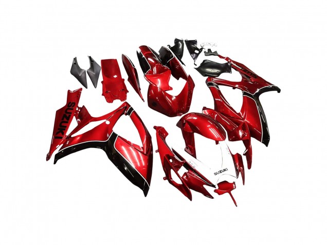 Suzuki GSXR 600 / GSXR 750 Motorrad Verkleidung 2006-2007 - Rot Schwarz