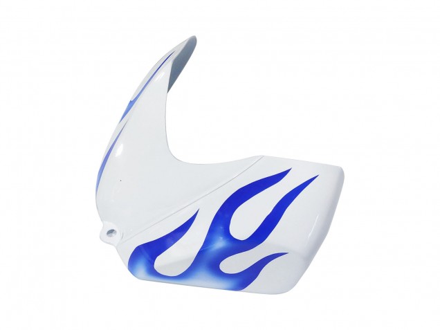 Suzuki GSXR 600 / GSXR 750 Motorrad Verkleidung 2006-2007 - Weiss Blau Flamme