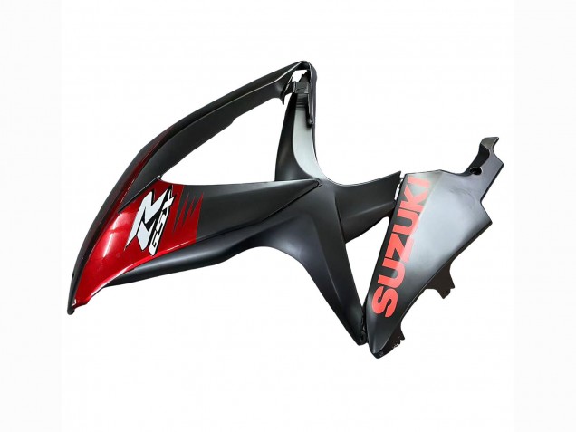 Suzuki GSXR 600 / GSXR 750 Motorrad Verkleidung 2008-2010 - Matt Schwarz Rot