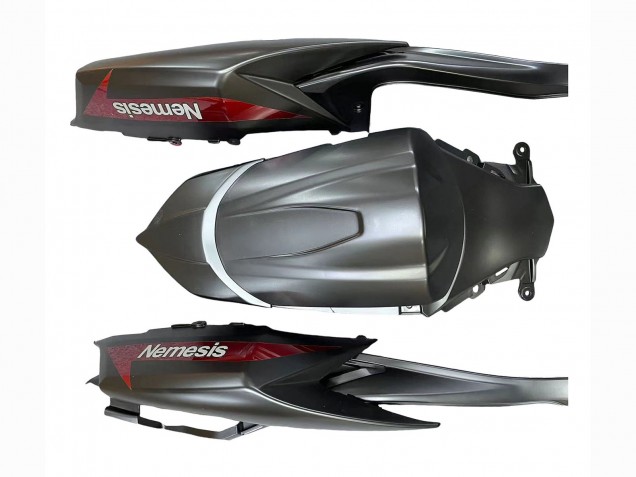 Suzuki GSXR 600 / GSXR 750 Motorrad Verkleidung 2008-2010 - Matt Schwarz Rot