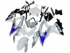Suzuki GSXR 600 / GSXR 750 Motorrad Verkleidung 2008-2010 - Weiss Silber Blau Schwarz