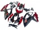 Suzuki GSXR 600 / GSXR 750 Motorrad Verkleidung 2008-2010 - Rot Glanzendes Schwarz