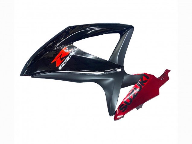Suzuki GSXR 600 / GSXR 750 Motorrad Verkleidung 2008-2010 - Rot Glanzendes Schwarz
